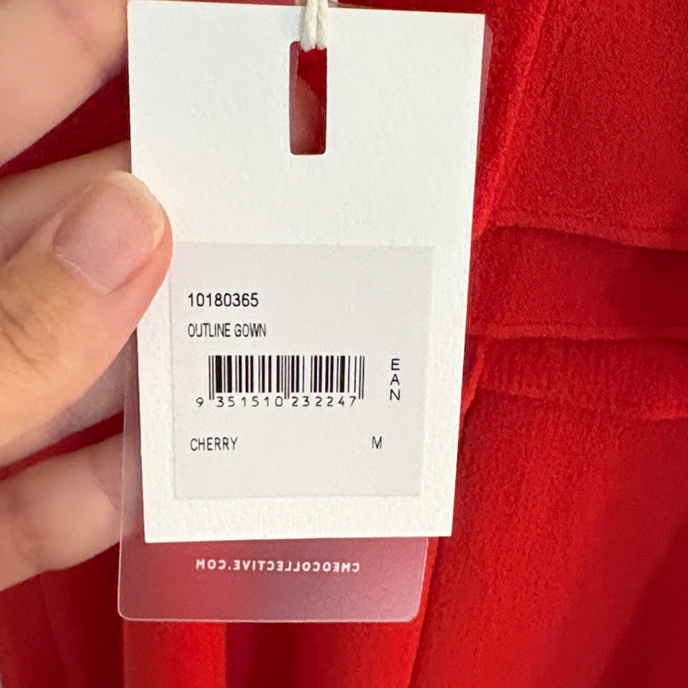 Chic Red Ruffled Maxi Dress - Picture 5 of 7